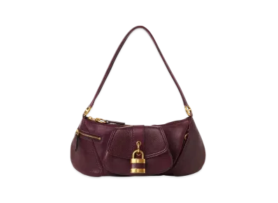 Chloe The 99 Shoulder Bag In Grained Leather "Dimness Purple"