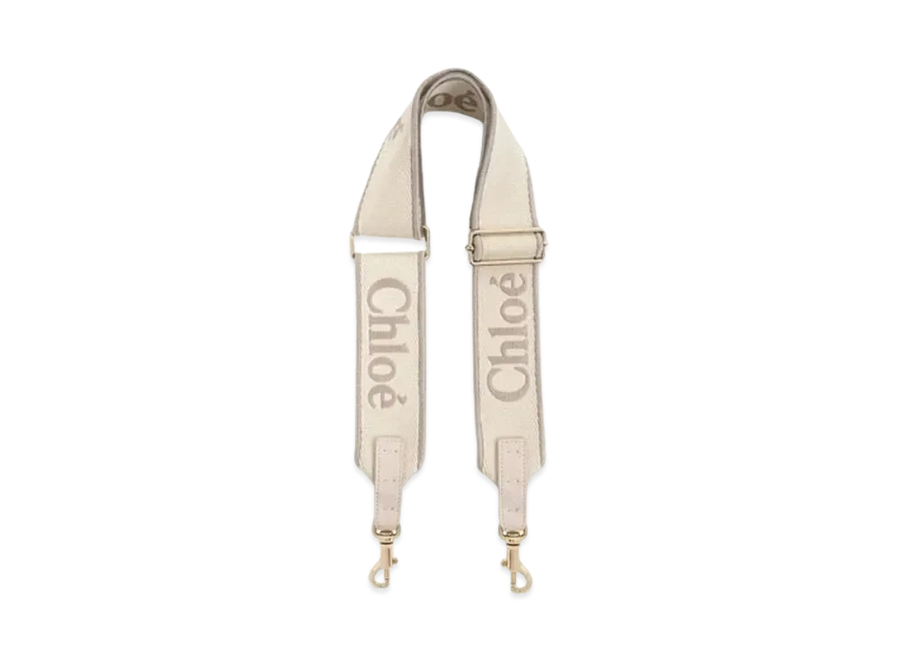 Chloe Adjustable Strap Canvas With Chloe Logo Embroidery "Wild Grey"