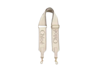 Chloe Adjustable Strap Canvas With Chloe Logo Embroidery "Wild Grey"