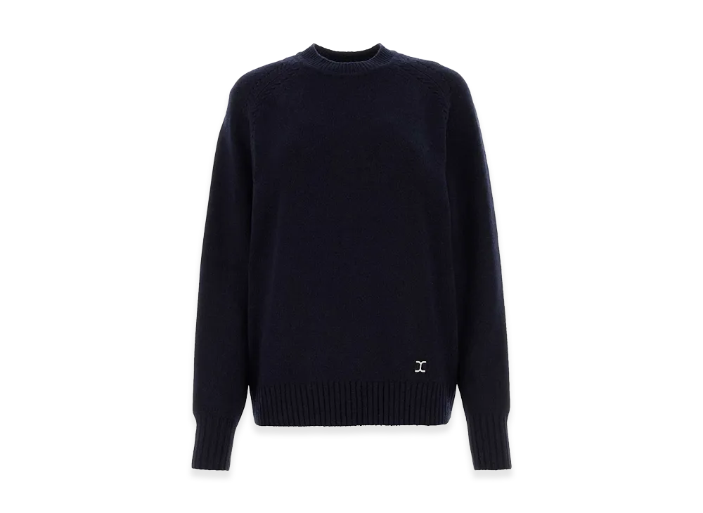 Chloe Women's Cashmere Blend Oversize Sweater "Midnight Blue"