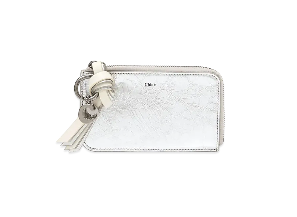Chloe Alphabet Coin Purse "Silver"