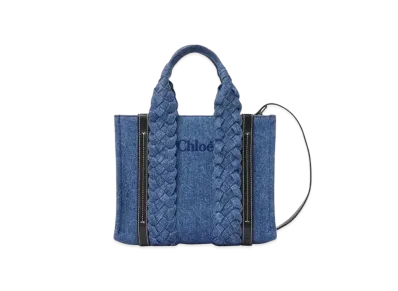 Chloe Small Woody Tote Bag "Denim"