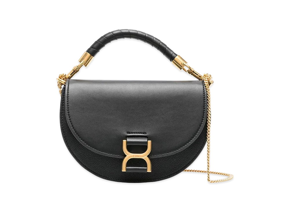 Chloe Marcie Chain Flap Bag "Black"