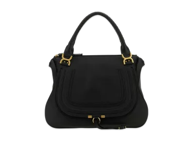 Chloe Marcie Large Double Carry Bag "Black"