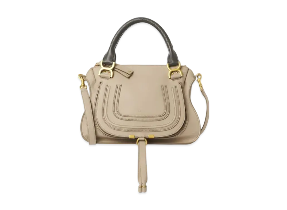 Chloe Marcie Double Carry Bag "Floral Grey"