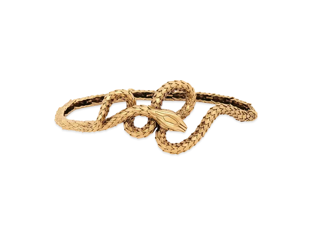 Chloe The Chloe Snake Belt "Vintage Gold"