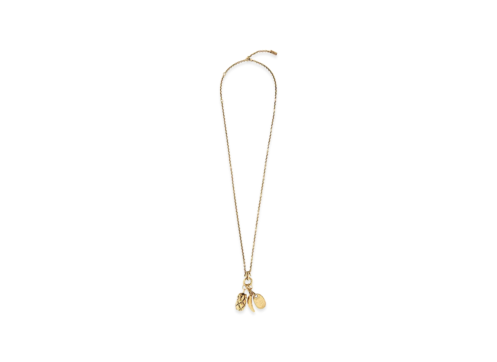 Chloe Women's Long Necklace Fruits "Gold"