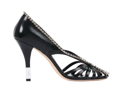 Chloe Women's Leonie Pump "Black Silver"