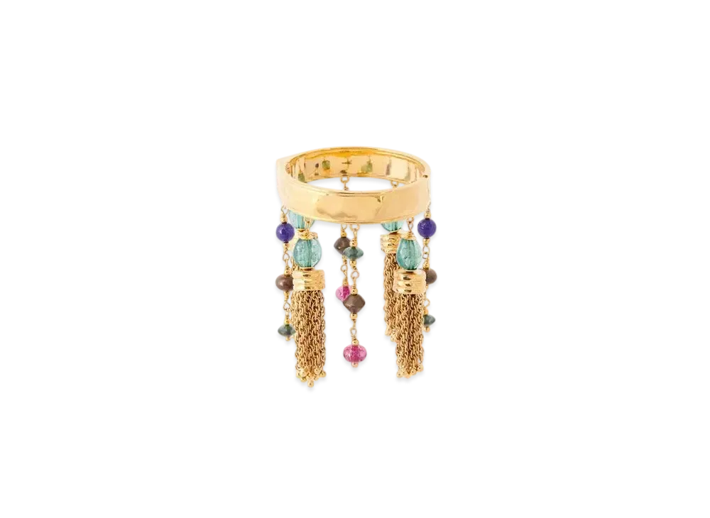 Chloe Pompoms Bracelet "Vintage Gold"