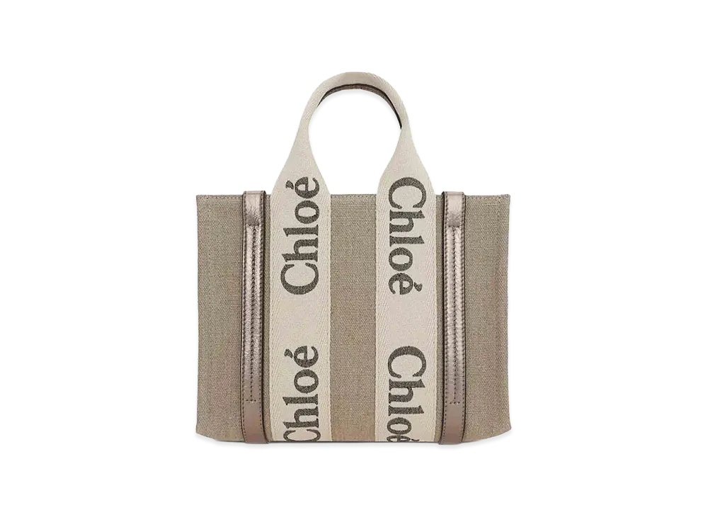Chloe Women's Small Tote Bag Woody "Beige"