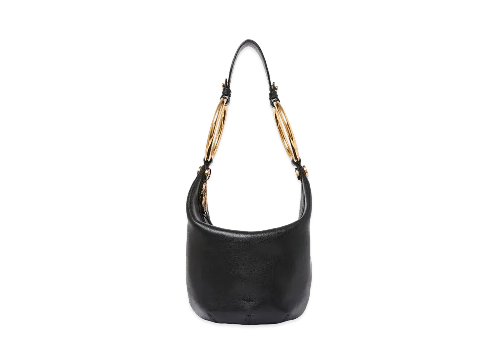 Chloe Small Bracelet Handbag In Grained Leather "Black"