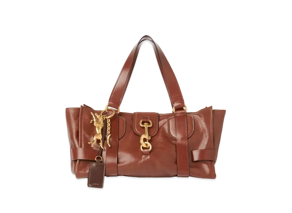 Chloe Kerala 25 Handbag In Soft Leather "Dark Ebony"