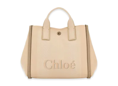 Chloe Women's Canvas Chloa Carry Shopping Bag "Beige"