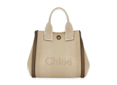 Chloe Women's Canvas Small Chloa Carry Shopping Bag "Beige"