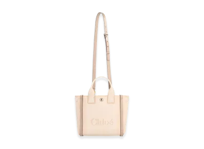 Chloe Women's Canvas Small Chloa Carry Shopping Bag "Beige"