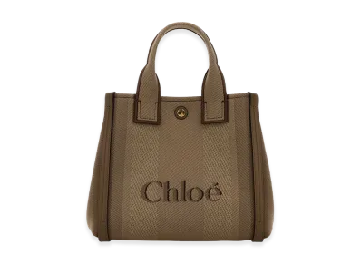 Chloe Women's Canvas Small Chloa Carry Shopping Bag "Brown"