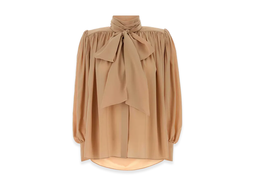 Chloe Women's Crepe Blouse "Beige"