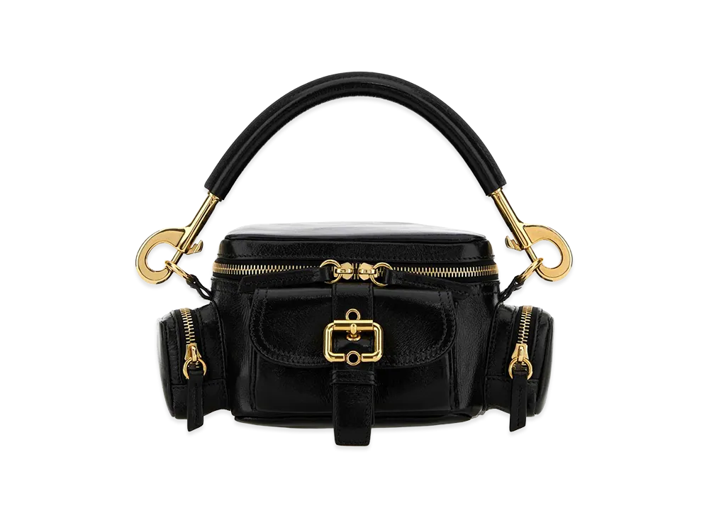 Chloe Women's Leather Small Camera Bag Handbag "Black"