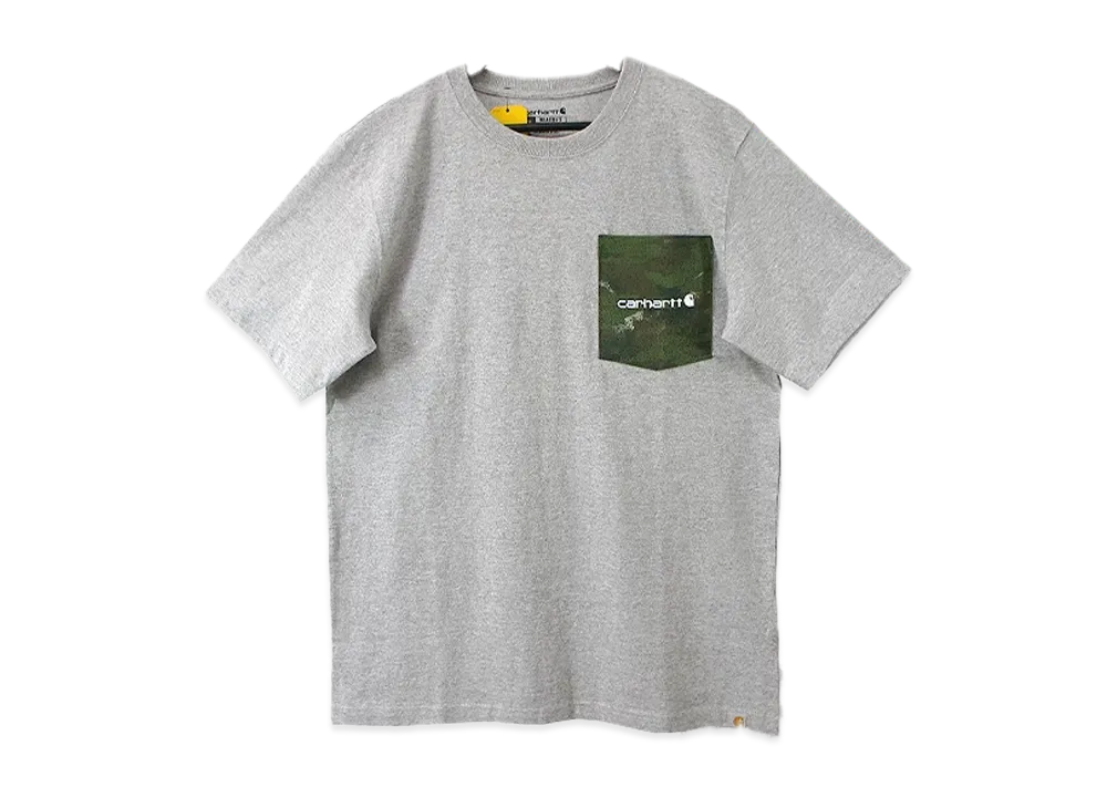 Carhartt Relaxed Fit Camo Pocket Short Sleeve T-Shirt "Heather Grey"