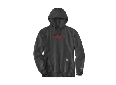 Carhartt Force Relaxed Fit Lightweight Logo Graphic Sweat Hoodie "Carbon Heather"