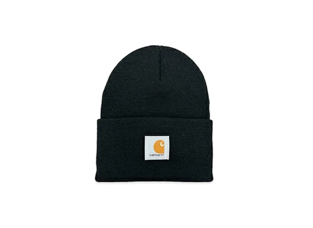 Carhartt Knit Cuffed Beanie Watch Cap C Logo "Black"