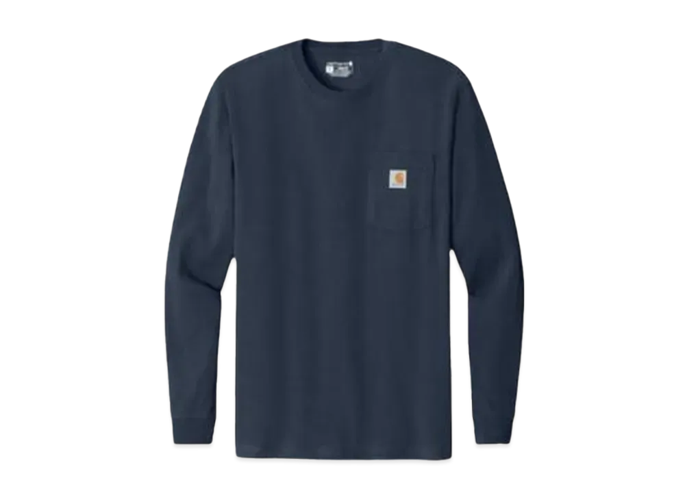 Carhartt Workwear Pocket Long Sleeve T-Shirt "Navy"