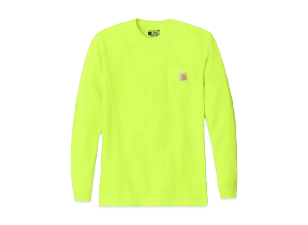 Carhartt Workwear Pocket Long Sleeve T-Shirt "Lime"