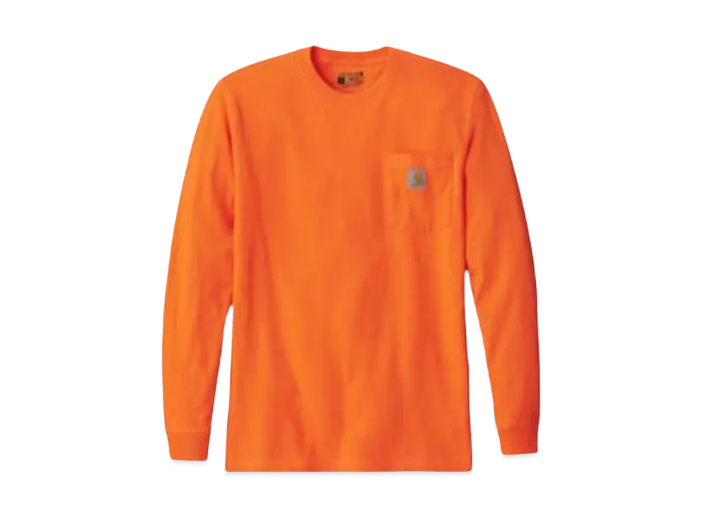 Carhartt Workwear Pocket Long Sleeve T-Shirt "Orange"