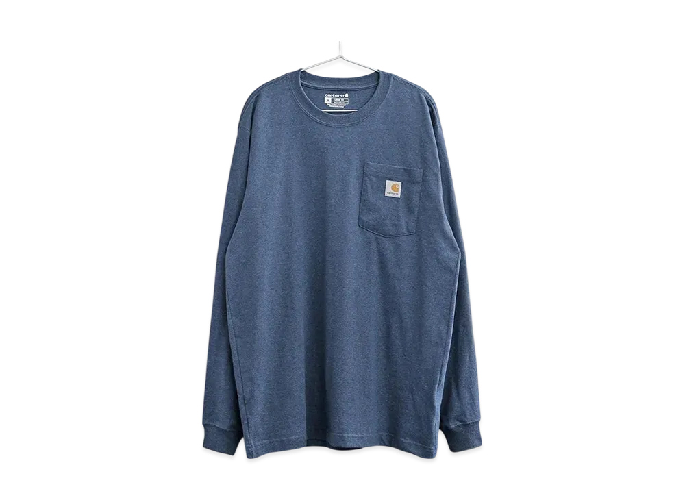 Carhartt Loose Fit Heavyweight Long-Sleeve Pocket T-Shirt "Blue"