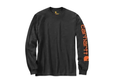 Carhartt Long Sleeve Graphic Logo T-Shirt "Charcoal Gray"