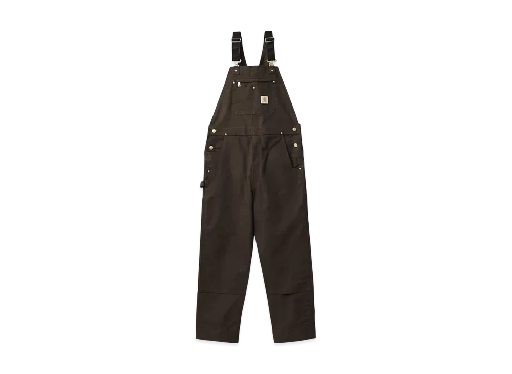 Carhartt Bib Overall Cotton Duck "Dakr Brown"
