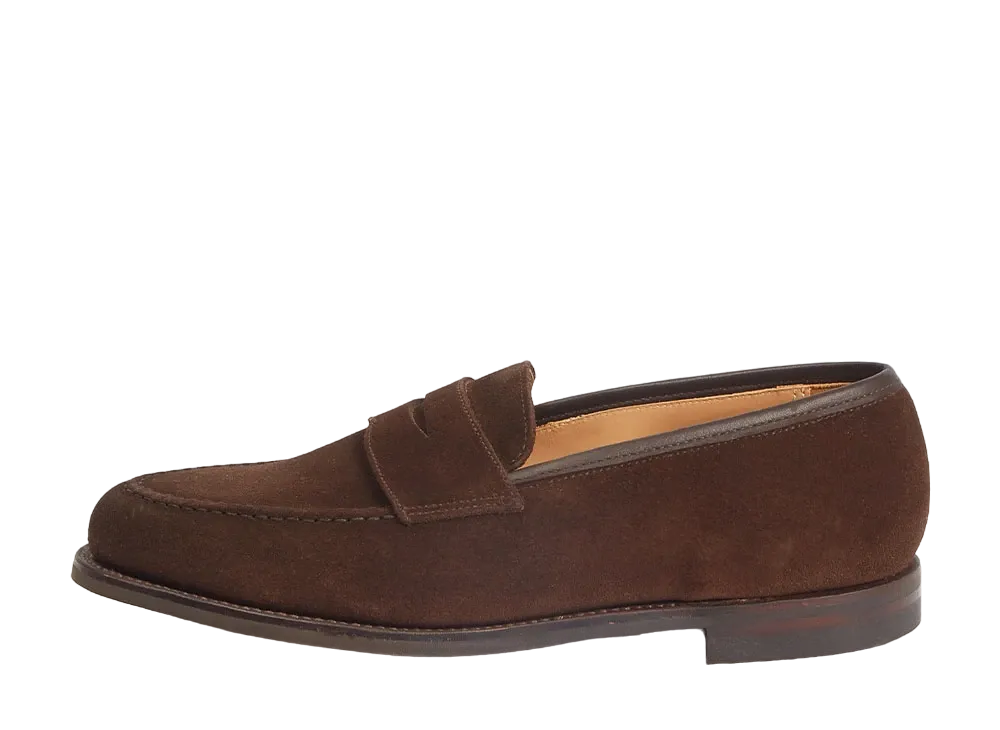 CROCKETT&JONES Boston 2 376 Calf Suede "Dark Brown" E City Sole