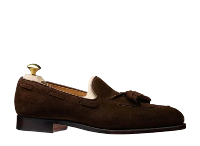 CROCKETT&JONES Cavendish 325 Calf Suede "Dark Brown" E Single Leather Sole