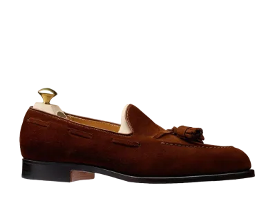 CROCKETT&JONES Cavendish 325 Calf Suede "Polo Brown" E Single Leather Sole