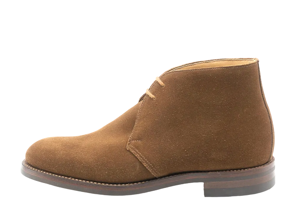CROCKETT&JONES Chertsey 224 Calf Suede "Snuff" E Dainite Sole