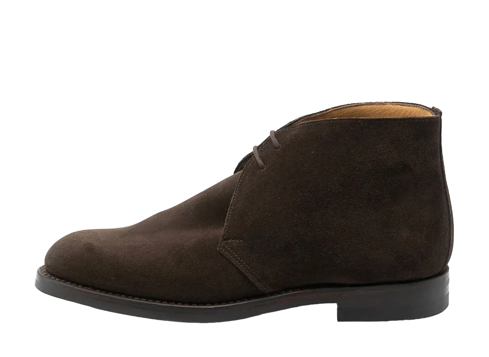 CROCKETT&JONES Chertsey 224 Calf Suede "Dark Brown" E Dainite Sole