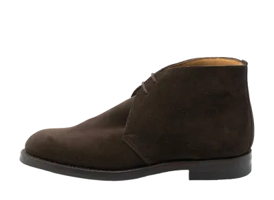 CROCKETT&JONES Chertsey 224 Calf Suede "Dark Brown" E Dainite Sole
