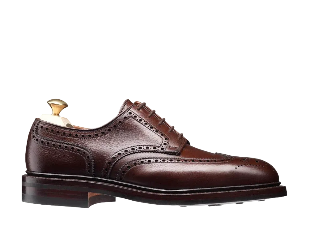 CROCKETT&JONES Pembroke 325 Scotch Grain "Dark Brown" E Dainite Rubber Sole