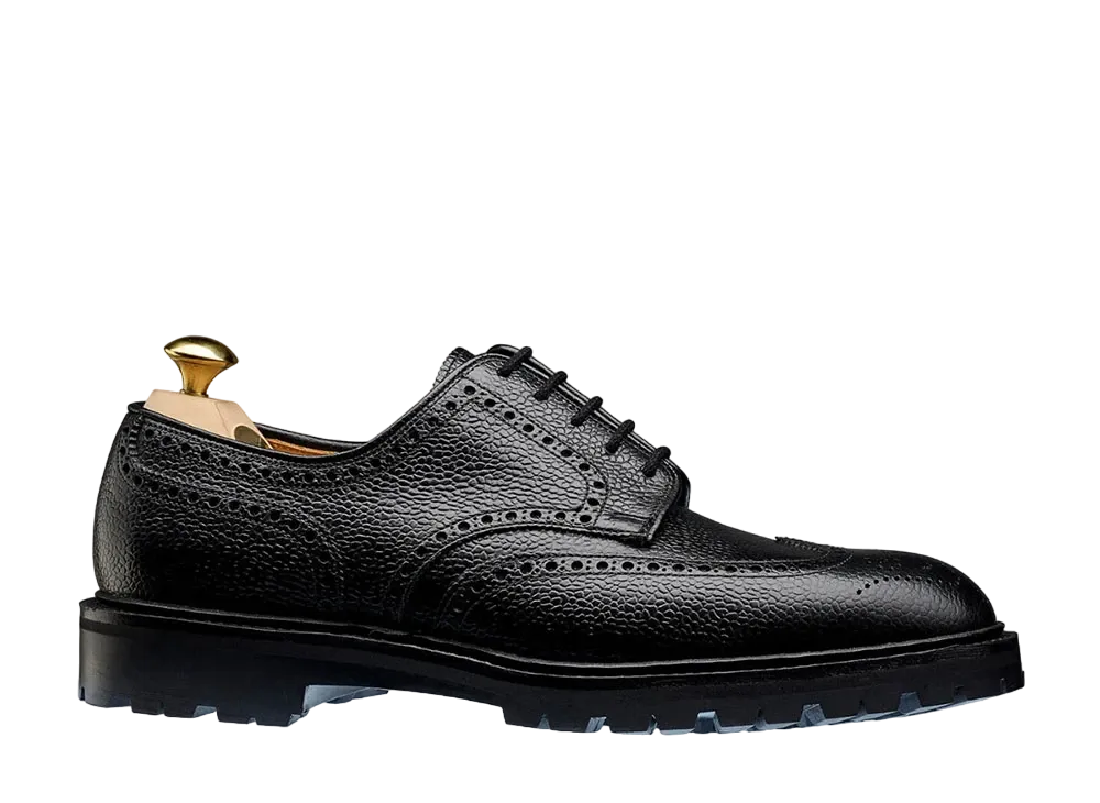 CROCKETT&JONES Pembroke 325 Scotch Grain "Black" E Vibram Cleated Sole