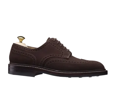 CROCKETT&JONES Pembroke 325 Suede "Dark Brown" E Dainite Rubber Sole