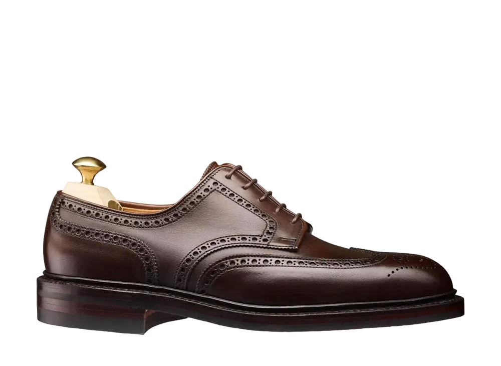 CROCKETT&JONES Pembroke 325 Wax Calf "Dark Brown" E Dainite Rubber Sole