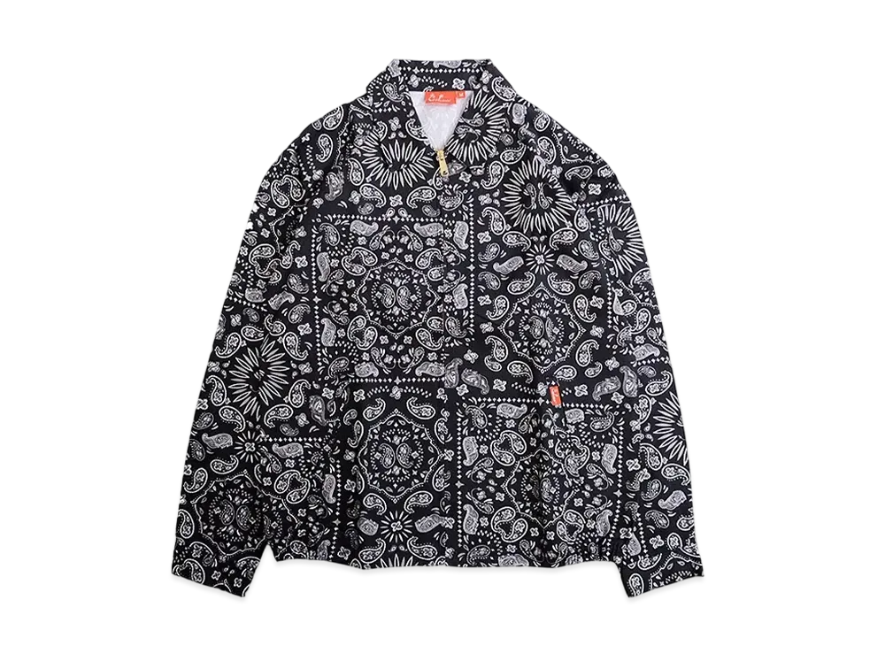 COOKMAN Delivery Jacket "Black/Paisley"