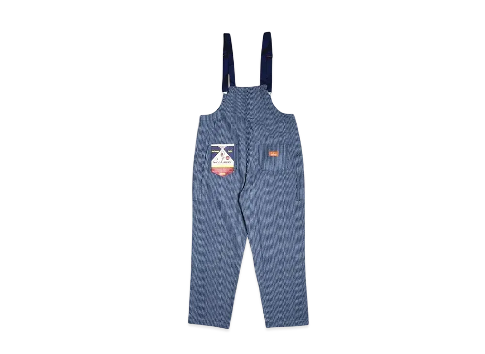 COOKMAN Fisherman's Bib Overall "Navy/Hickory"