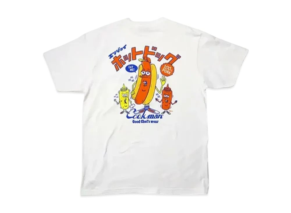 COOKMAN TM Paint Enjoy Hot Dog SS Tee "White"