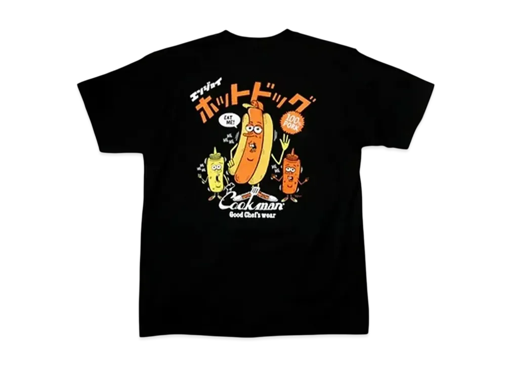 COOKMAN TM Paint Enjoy Hot Dog SS Tee "Black"