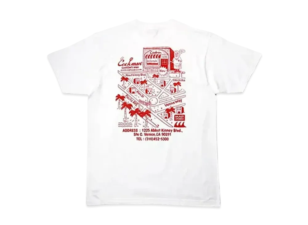 COOKMAN TM Paint Abbot Kinney SS Tee "White"
