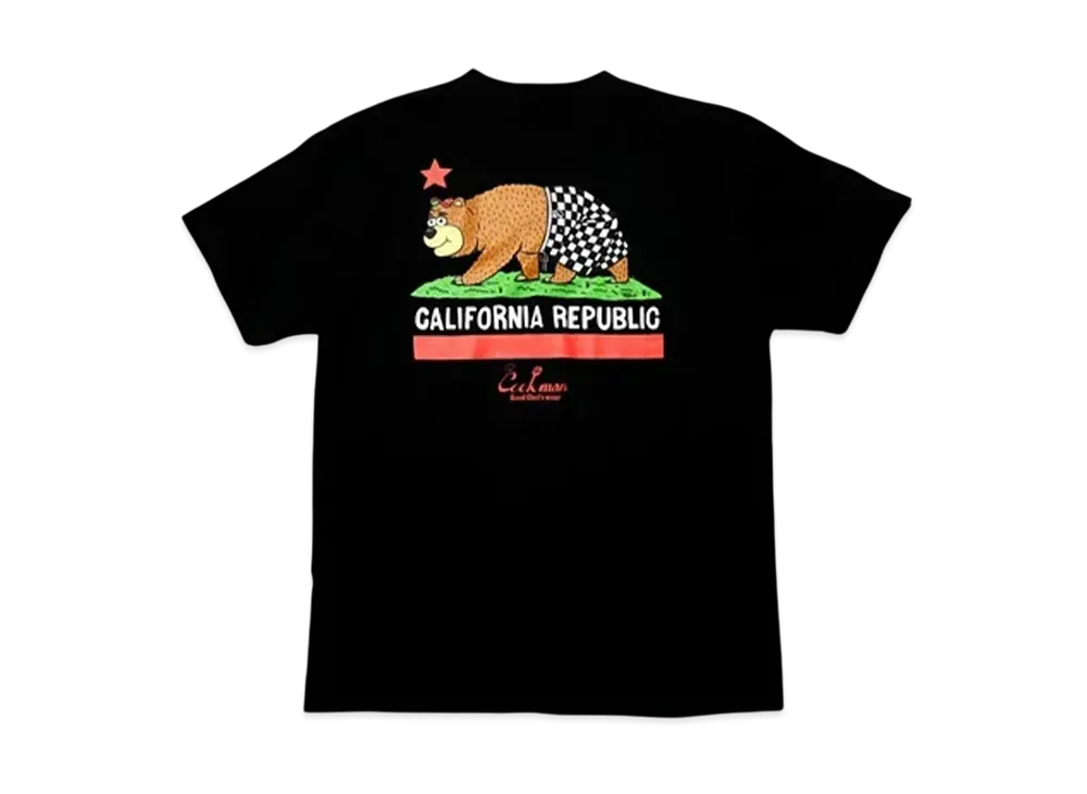 COOKMAN TM Paint California Bear SS Tee "Black"