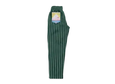 COOKMAN Chef Pants Stripe "Stripe/Green"