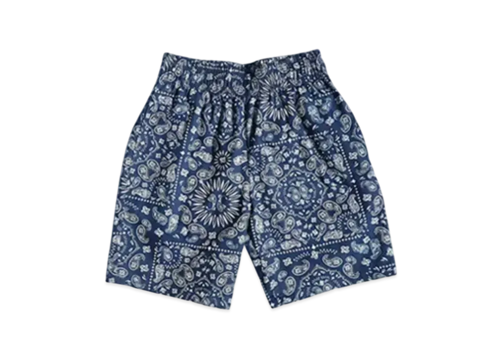 COOKMAN Chef Short Pants Checker "Paisley/Navy"