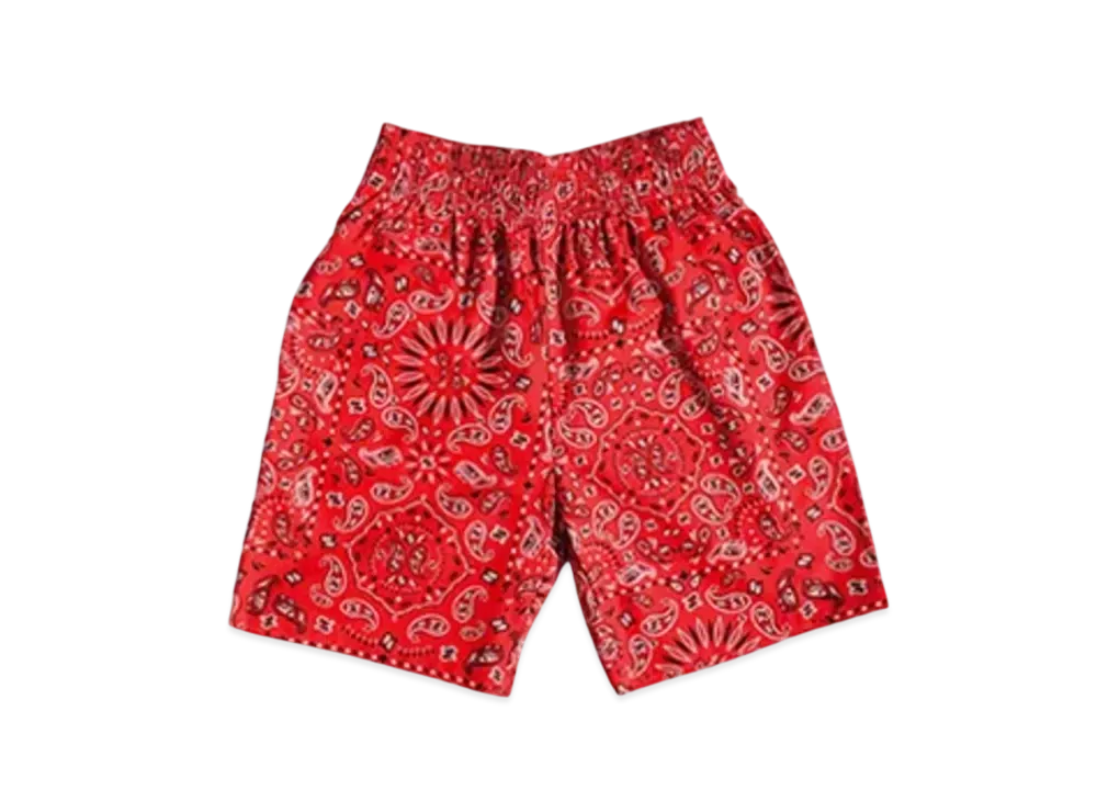 COOKMAN Chef Short Pants Checker "Paisley/Red"